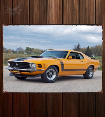 Металлическая табличка Mustang Boss 302 447